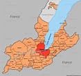 Map of Canton of Geneva | Genf, Karten, Schweiz