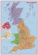 Primary UK Wall Map Political