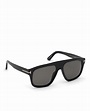 Gafas de sol de hombre Tom Ford rectangulares de acetato en negro con ...