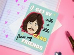 Ringo Starr Greeting Card Beatles Card Birthday Card - Etsy