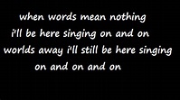 from first to last worlds away lyrics - YouTube