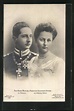 AK Bildnis Prinz August Wilhelm von Preußen und Prinzessin Alexandra ...
