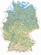 Detailed map of Germany - Labeled map of Germany (Western Europe - Europe)