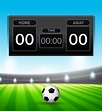 A soccer scoreboard template 360812 Vector Art at Vecteezy