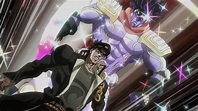 Jojo's Bizarre Adventures: Jotaro and his Stand are shown in this ...