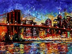 Debra Hurd Original Paintings AND Jazz Art: Cityscape New York City ...