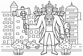 Titan Cameraman Coloring Pictures - Free Printable Coloring Pages