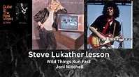 Steve Lukather's performance on 'Wild Things Run Fast' by Joni Mitchell ...
