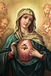 Immaculate Heart of Mary Print | Virgin mary art, Catholic art, Jesus art
