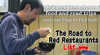 the simple delight of THE ROAD TO RED RESTAURANTS LIST (ZETSUMESHI ROAD ...