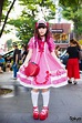Gingham Lolita Fashion On the Street in Harajuku w/ Baby, The Stars ...