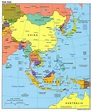 East Asia Political Map 2004 - Full size