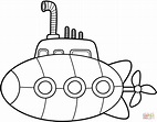 Dibujo de Submarino para colorear | Dibujos para colorear imprimir gratis