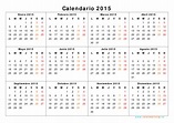 Calendario 2015 para imprimir gratis