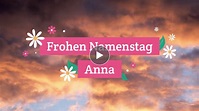 Meine Karte - Frohen Namenstag Anna