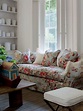 english country, english cottage, ironstone, floral sofa, floral print ...