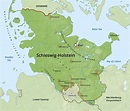 Schleswig-Holstein Physical Map