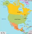 Map of North America With Countries And Capitals - Ontheworldmap.com