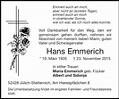 Traueranzeigen von Hans Emmerich | Aachen gedenkt