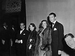 The Academy — Frank Capra and wife Lu, Nina Ross, and James...
