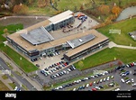 Aerial, school construction, Konrad-Adenauer-Realschule KAR, Hamm, Ruhr ...