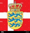 Dinamarca el escudo y la bandera, símbolos oficiales de la nación ...