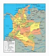 Large Detailed Political Map Of Colombia With Major Cities And Roads Images