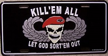 Military Table Lamp Kill 'Em All Let God Sort 'Em Out N