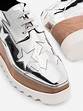 Stella McCartney silver Elyse star platform patent shoes | Browns