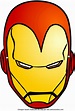 Maske von Iron-Man (Avengers) zum Ausschneiden