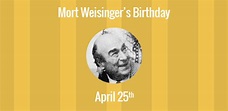 Birthday of Mort Weisinger: American comic book writer who co-created ...