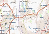 Mapa MICHELIN Danbury - plano Danbury - ViaMichelin