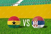 Ghana vs serbia en el estadio | Foto Gratis