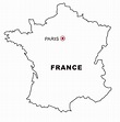 COLOREA TUS DIBUJOS: Mapa de Francia para colorear