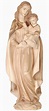 Madonna mit Kind und Apfel Holzfigur geschnitzt
