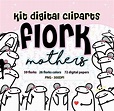 Flork Mothers Day Digital Set 85 Clipart Images 72 Digital - Etsy