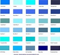 Different Shades of Blue: A List With Color Names and Codes - Drawing ...