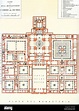 A plan of The Royal Site of San Lorenzo de El Escorial, Madrid, Spain, commonly known as El ...