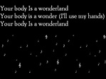 Your Body Is A Wonderland - John Mayer ( With Lyrics ) - YouTube