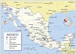 Administrative Map of Mexico - Nations Online Project