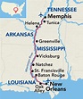 Lower Mississippi River Itinerary Map | Mississippi river, Mississippi ...