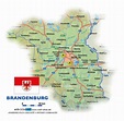 Karte von Brandenburg (Bundesland / Provinz in Deutschland) | Welt-Atlas.de