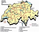 Map of Tourist Regions of Switzerland | PlanetWare