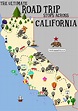Map Of Tourist Attractions In California Stock Photo: 74965008 - Alamy ...