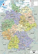 Germany map with cities and states - Map of Germany and cities (Western ...