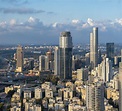 Ramat Gan and Tel Aviv Skyline, New Skyscraper in Ramat Gan Stock Photo ...