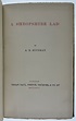 Housman, A. E.- Rare First Edition A Shropshire Lad | A. E. Housman ...