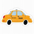 "Cute Taxi Cab Sticker" Stickers by NPolandDesigns | Redbubble