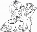 Sofia The First Coloring Pages: Sofia the First Coloring Page with Baby ...