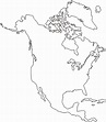 Printable Blank North America Map